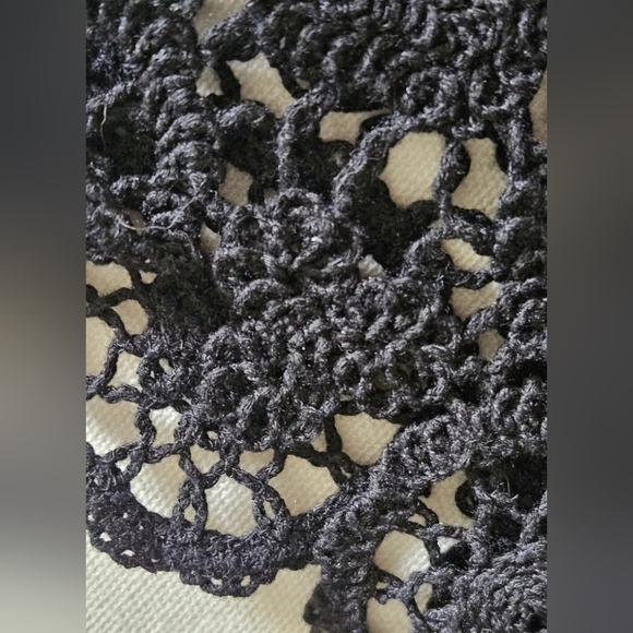 NWT-Holiday LACE H&M Bodycon Crochet Maxi Party Dress Sexy Sheer - Picture 5 of 10